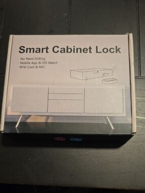 NIB Smart Cabinet Lock - White Keyless Cabinet Security RFID